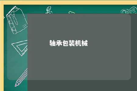 轴承包装机械 