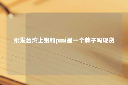 批发台湾上银和pmi是一个牌子吗现货 