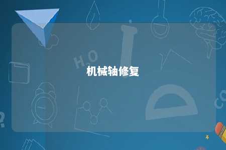 机械轴修复 